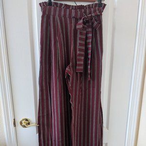 Long Striped Flowy Pants NWT